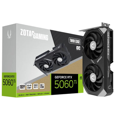 Carte graphique Zotac GeForce RTX 5060 Ti Twin Edge OC 16 Go (DLSS 4, 3x Display Port, 1x HDMI 2.1)