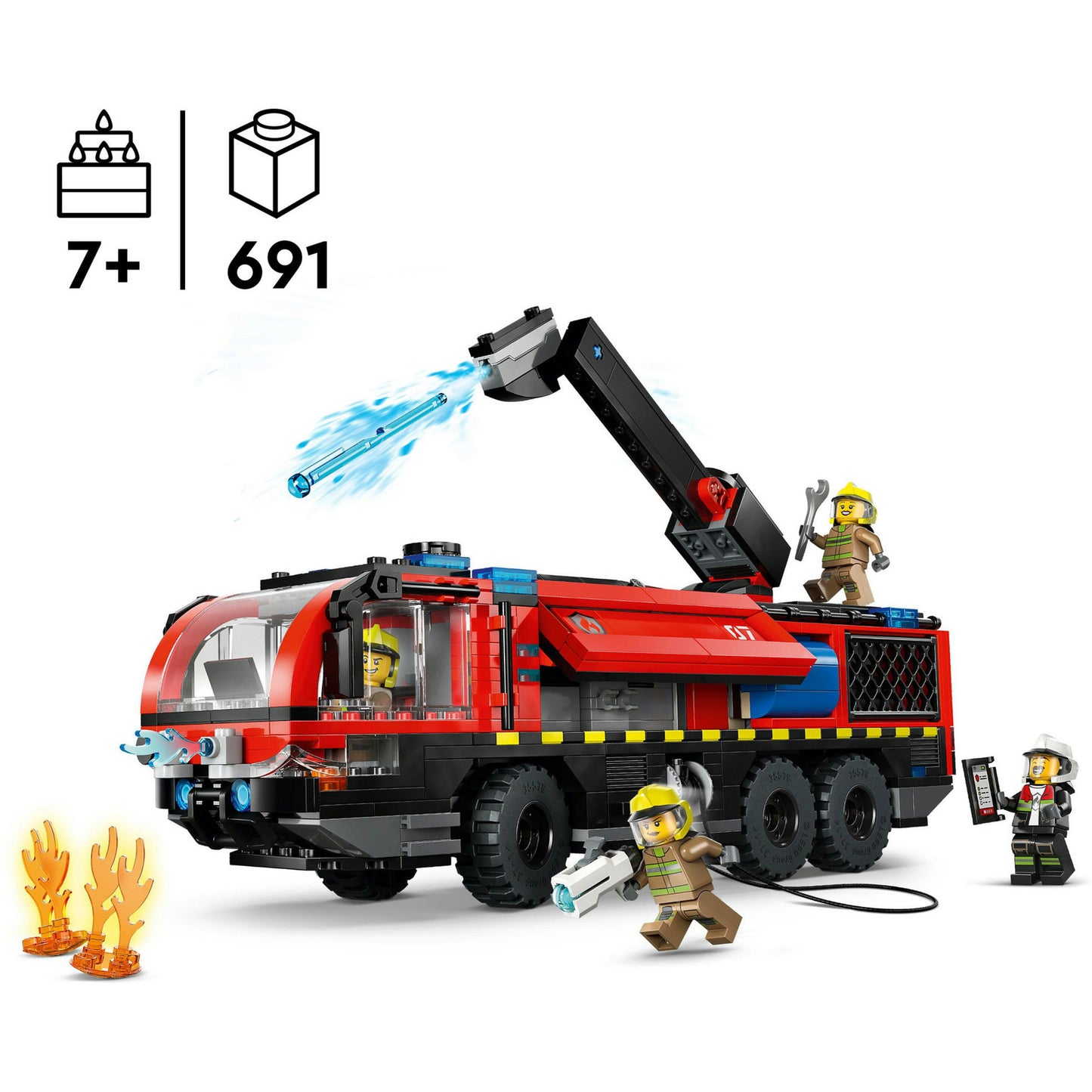 Lego City Fire 60499 Le camion de pompiers de l'aéroport