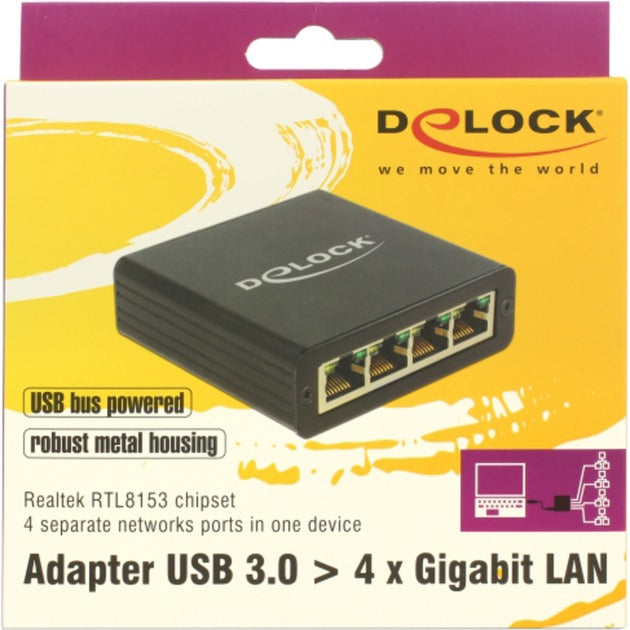 Dellock USB 3.0> 4x Gigabit LAN