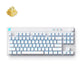 Mchose mix 87 clavier de jeu à commutateur magnétique à effet hall (blanc, disposition américaine, 80%, RVB, échange à chaud, USB-C, capteur à effet hall)