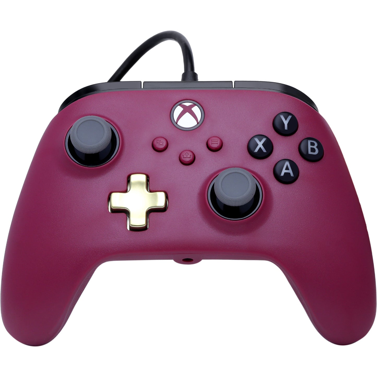 Manette filaire Powera Advantage Plus pour Xbox Series X|s - Ruby (Rouge foncé, Xbox Series X|s, Xbox One, PC)