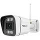 Foscam v5p, caméra wifi bi-bande 3k 5mp avec alarme sonore et lumineuse (blanc)