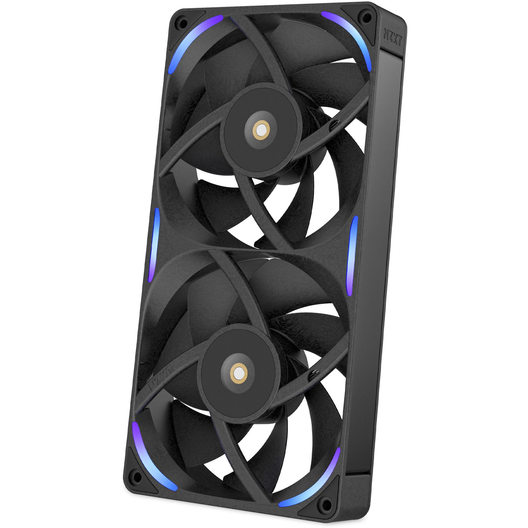 Nzxt f240x ventilateurs de boîtier rgb (noir, 2 pièces, 240 x 120 x 30 mm, pwm)