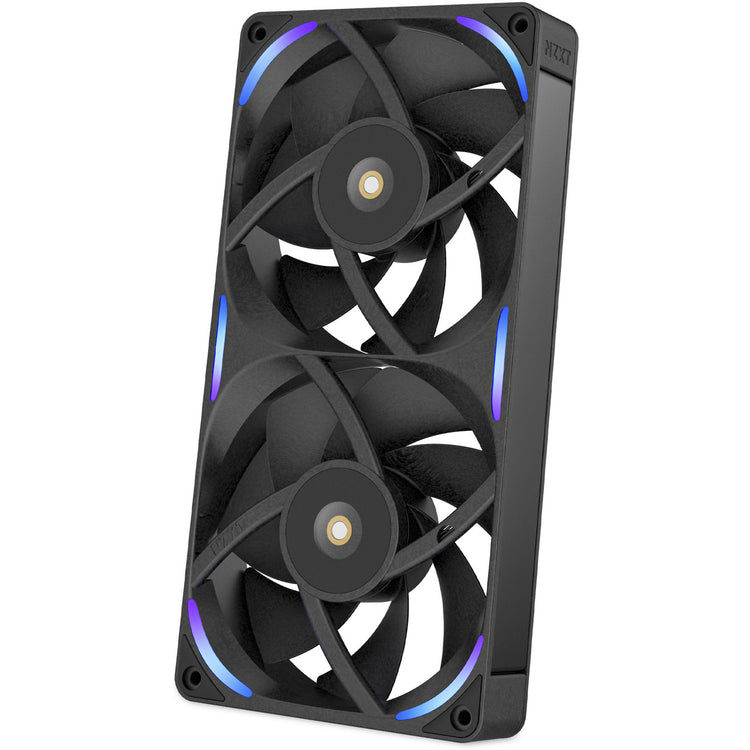 Nzxt f240x ventilateurs de boîtier rgb (noir, 2 pièces, 240 x 120 x 30 mm, pwm)