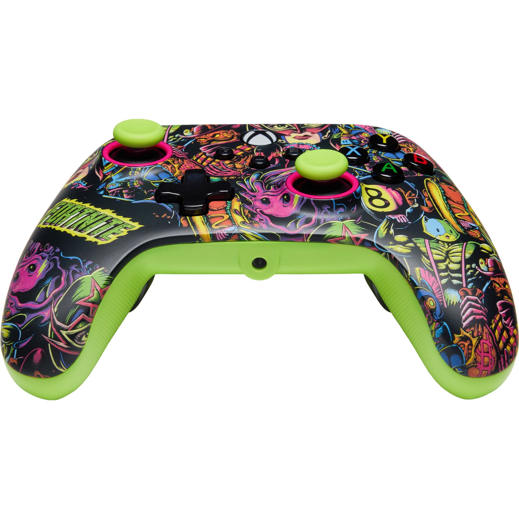 Manette Powera Advantage avec câble pour Xbox Series X|s - Fortnite : Glow (vert néon, Xbox Series X|s, Xbox One, PC)