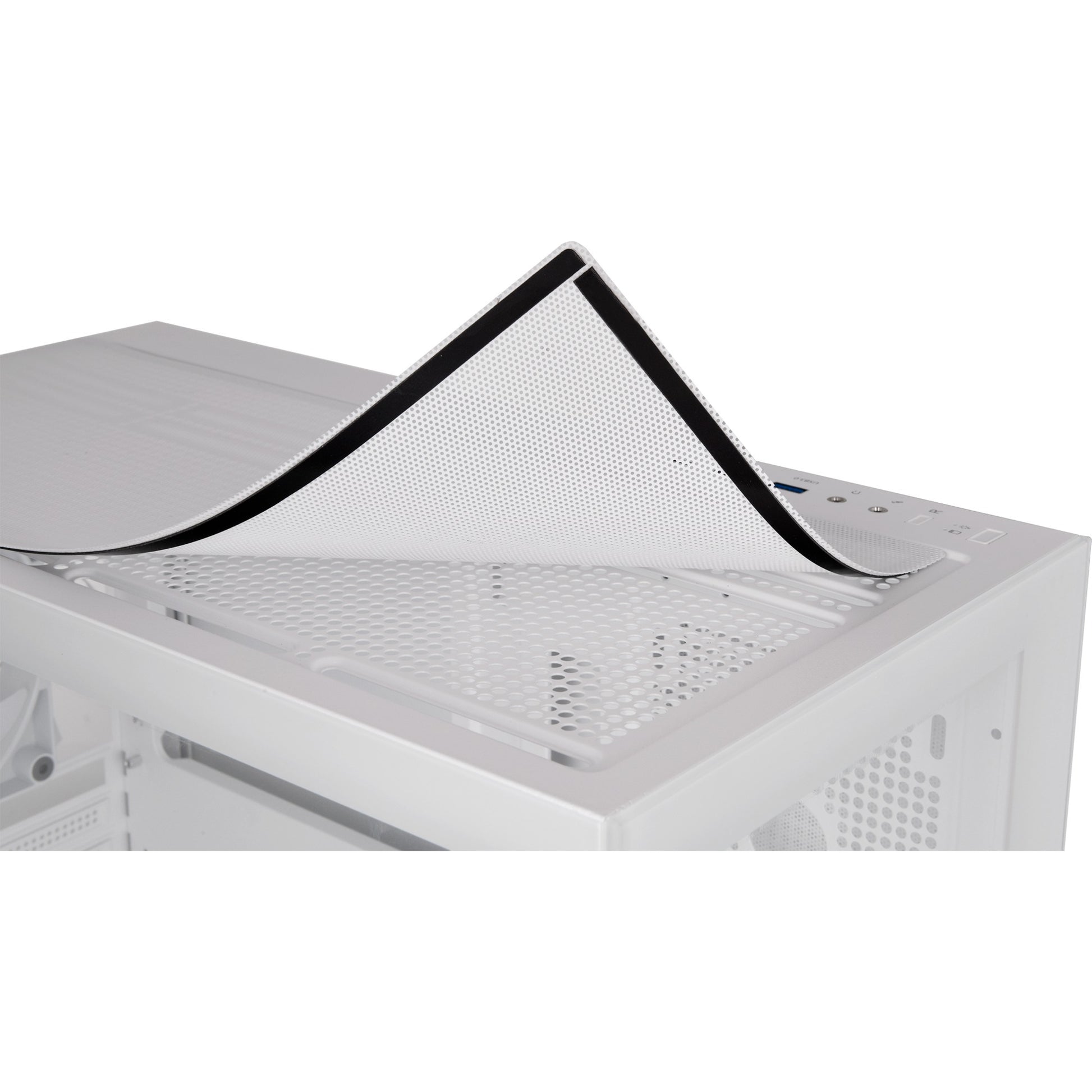 Thermaltake view 270 tg argb - boîtier tour midi neige (blanc | 2x USB-A | 1x USB-C | RGB | verre trempé)