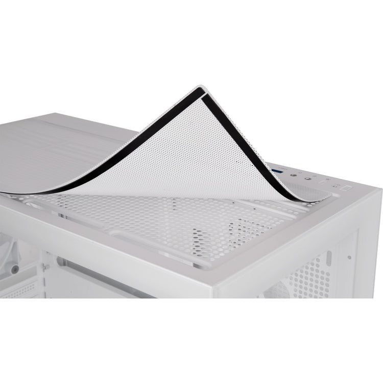 Thermaltake view 270 tg argb - boîtier tour midi neige (blanc | 2x USB-A | 1x USB-C | RGB | verre trempé)