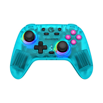 Manette Gamesir Nova HD Rumble NS (bleu sarcelle, PC, Steam, Android, iOS, Switch, Bluetooth 2,4 GHz USB)