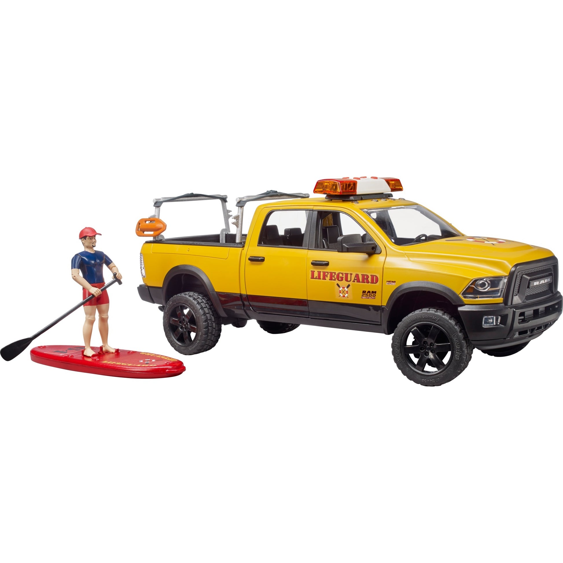 Bruder Dodge Ram 2500 Rescue Brigade Car avec sauveteur