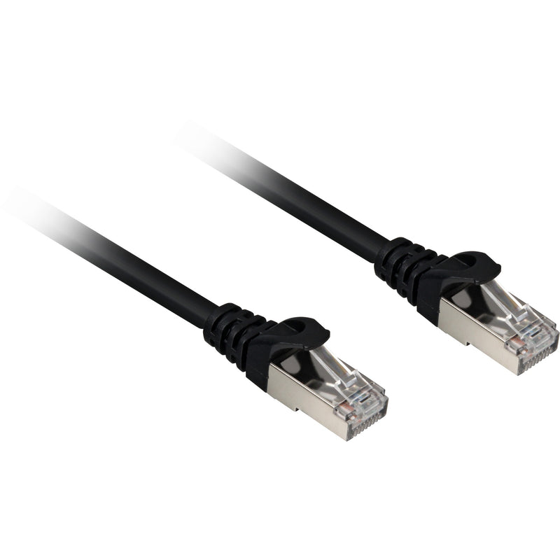 Câble patch Sharkoon SFTP, RJ-45 avec Cat.6a (noir, 10 mètres, sans halogène)