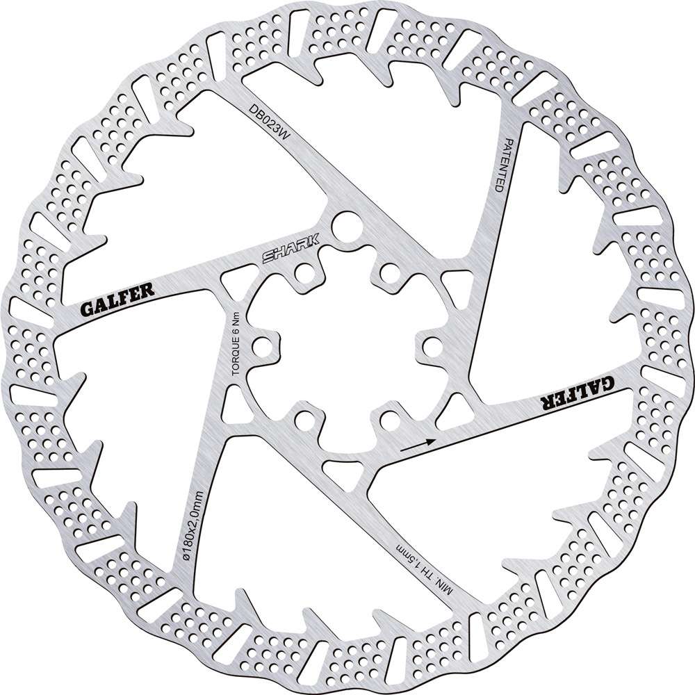 Galfer bike shark® disque de frein vtt 6 boulons