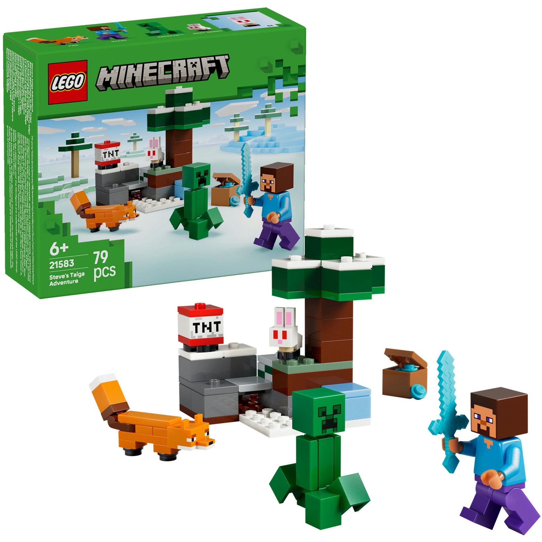 LEGO Minecraft 21583 L'aventure de Steve Taiga