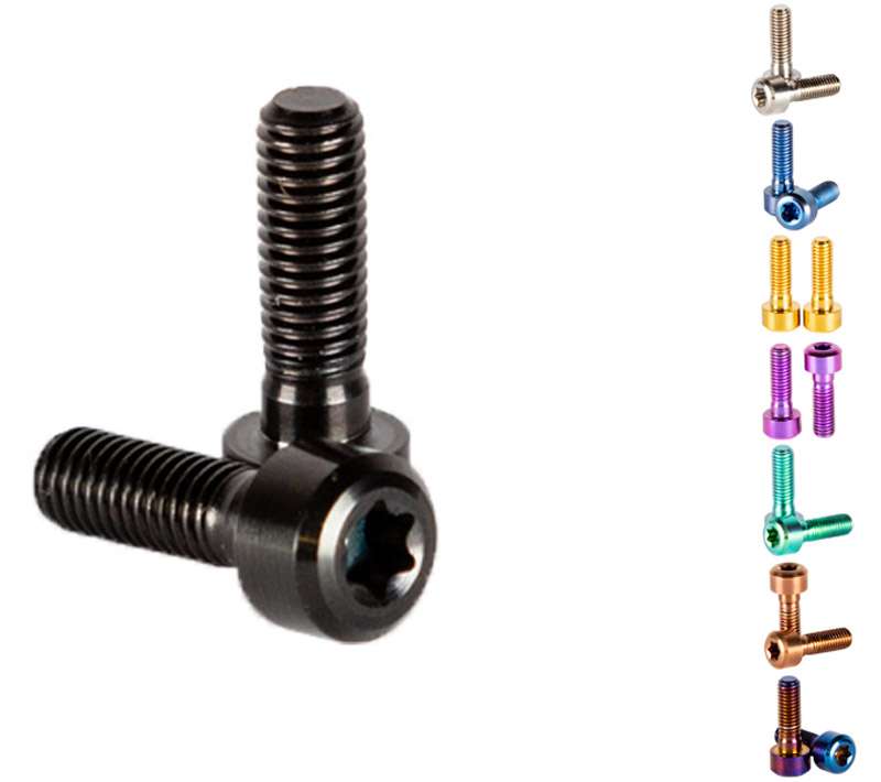 Jeu de vis en titane Oak Components (6 pièces) pour tige éternelle