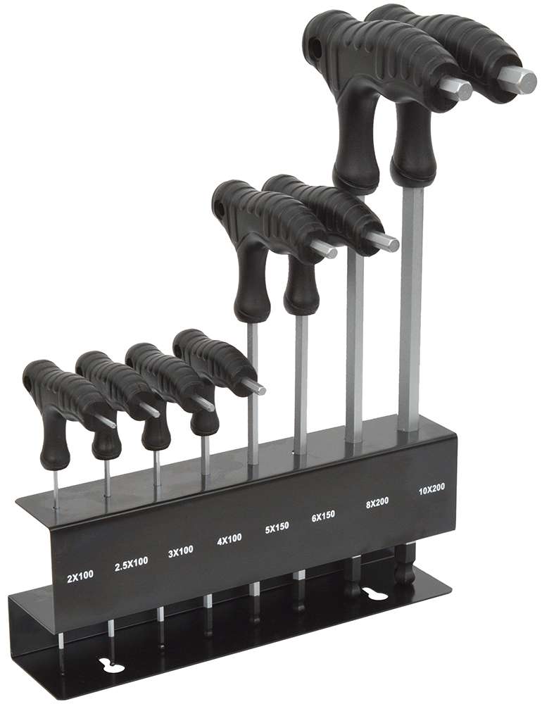 Jeu de 8 clés Allen Radon Pro avec poignée en L