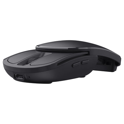 Souris de poche portable et rétractable Trust zylo (noir, 1 000 - 2 400 dpi)