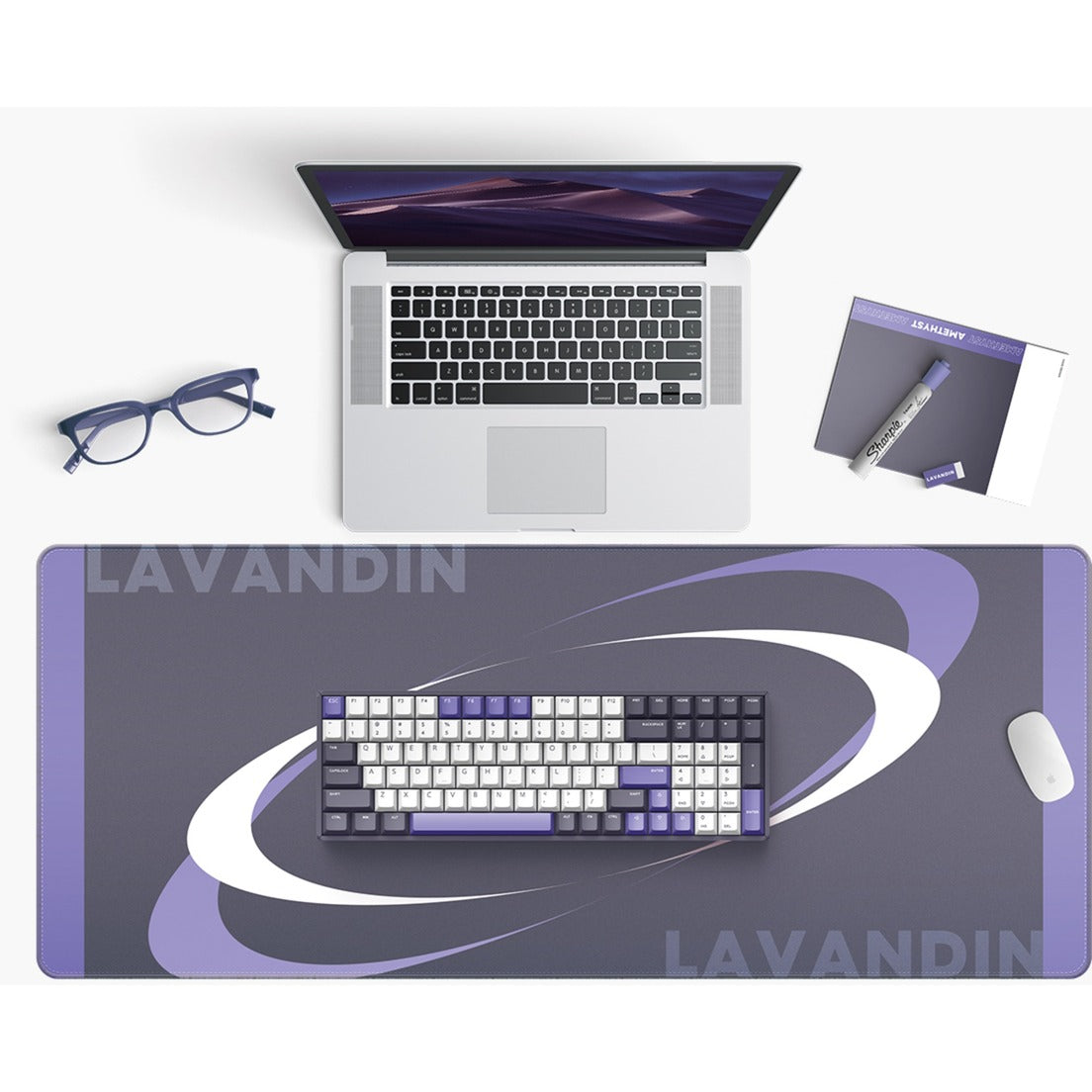 IQUnix F97 Clavier mécanique sans fil Lavandin