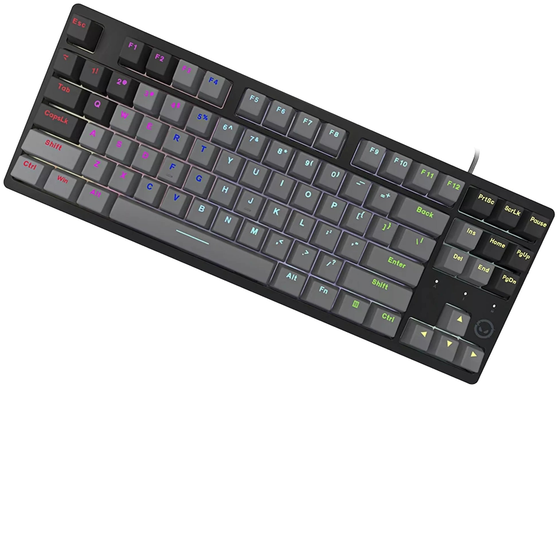 Lorgar azar 514tkl, clavier de jeu (noir, disposition américaine, logar dream, tkl, rgb)