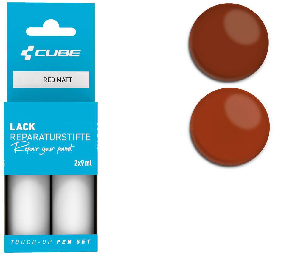 Set de stylos de retouche Cube rouge mat