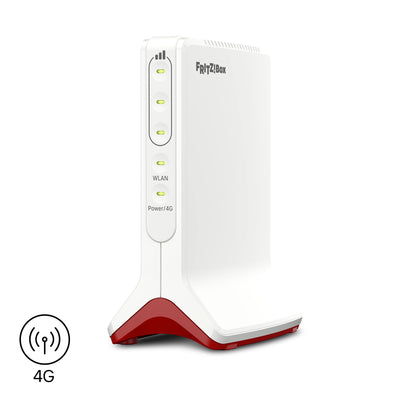 Fritz! box 6825 4g edition international routeur wlan lte (blanc rouge, wi-fi maillé, 4g 3g)