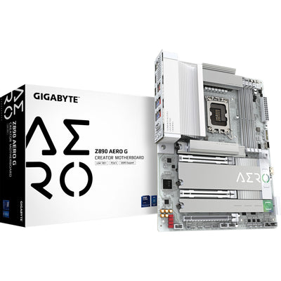 Gigabyte Gigabyte Z890 Aero G, ATX, LGA1851, Intel® Core ™ Ultra, 4x DDR5, 2,5 GBE X2, Wi-Fi 7, USB4, blanc