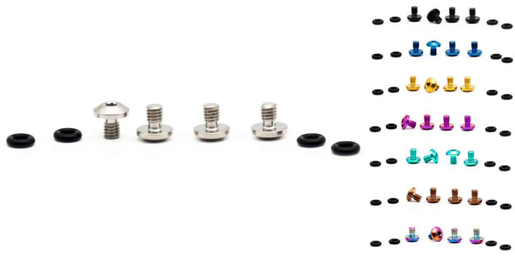 Jeu de vis en titane pour composants en chêne pour huile minérale Sram Bleedport (4 pièces)