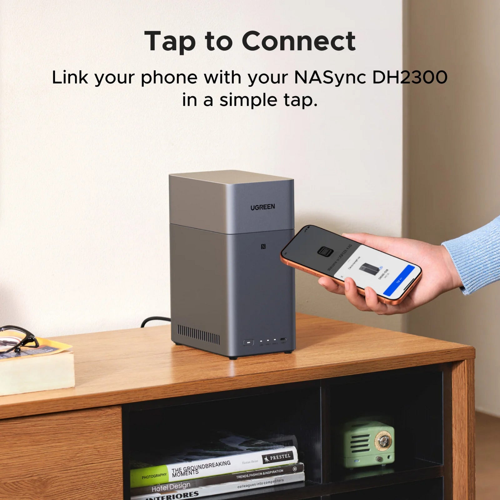 Ugreen nasync dh2300 (gris, 1GBE, HDMI, USB)