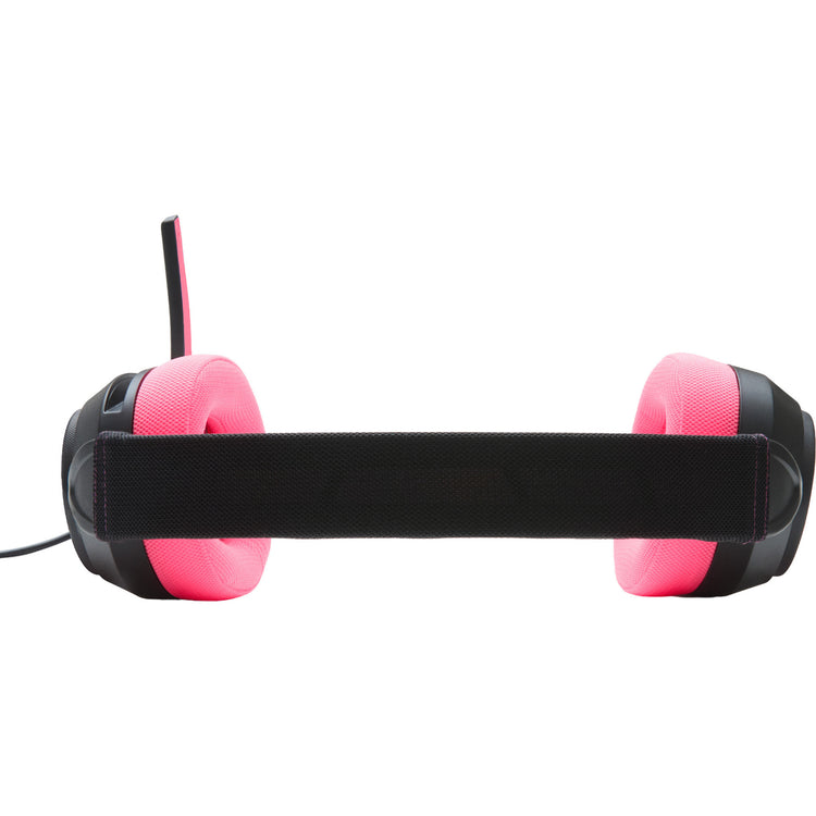 Powera Lucidsound LS10 Casque de jeu filaire – Casque de jeu supra-auriculaire de marque minuit (noir rose, Playstation 5, Playstation 4, Xbox Series X|s, Xbox One, PC, mobile)