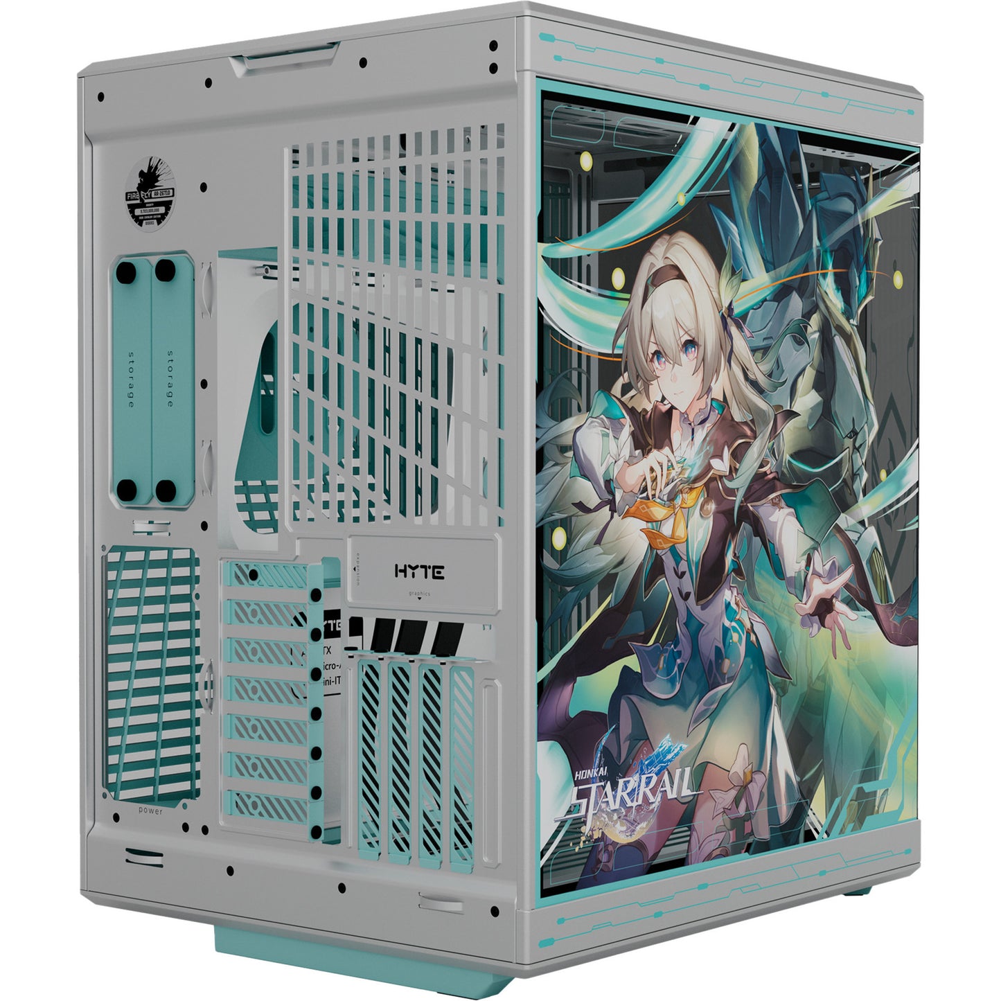 Boîtier tour midi Hyte y70 firefly edition (2x USB-A | 1x USB-C | verre trempé)