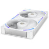 Nzxt performance fan f280x ventilateurs de boîtier rgb (blanc, 2 pièces, 280 x 140 x 30 mm, pwm)