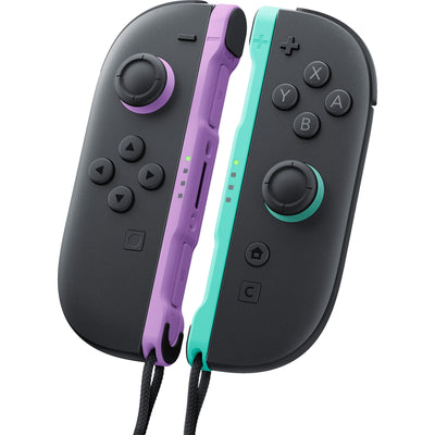 Ensemble de manettes Nintendo joy-con 2 (violet clair, vert clair)