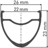 Roue arrière Dt swiss e 1800 spline® 28 23mm