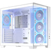 Boîtier tour midi Asus a32 plus (blanc | 2x USB-A | 1x USB-C | RVB | verre trempé)