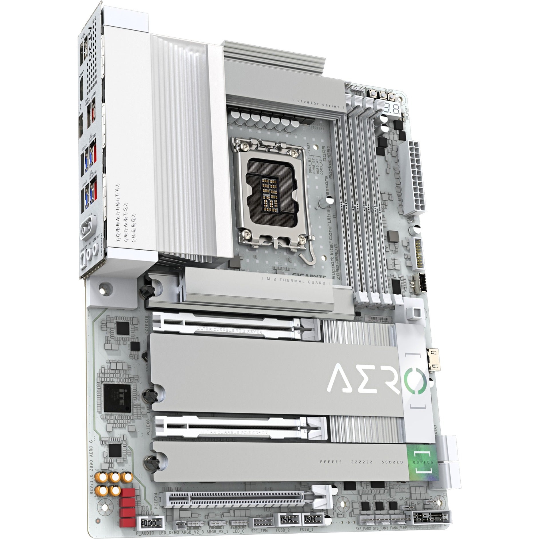 Gigabyte Gigabyte Z890 Aero G, ATX, LGA1851, Intel® Core ™ Ultra, 4x DDR5, 2,5 GBE X2, Wi-Fi 7, USB4, blanc