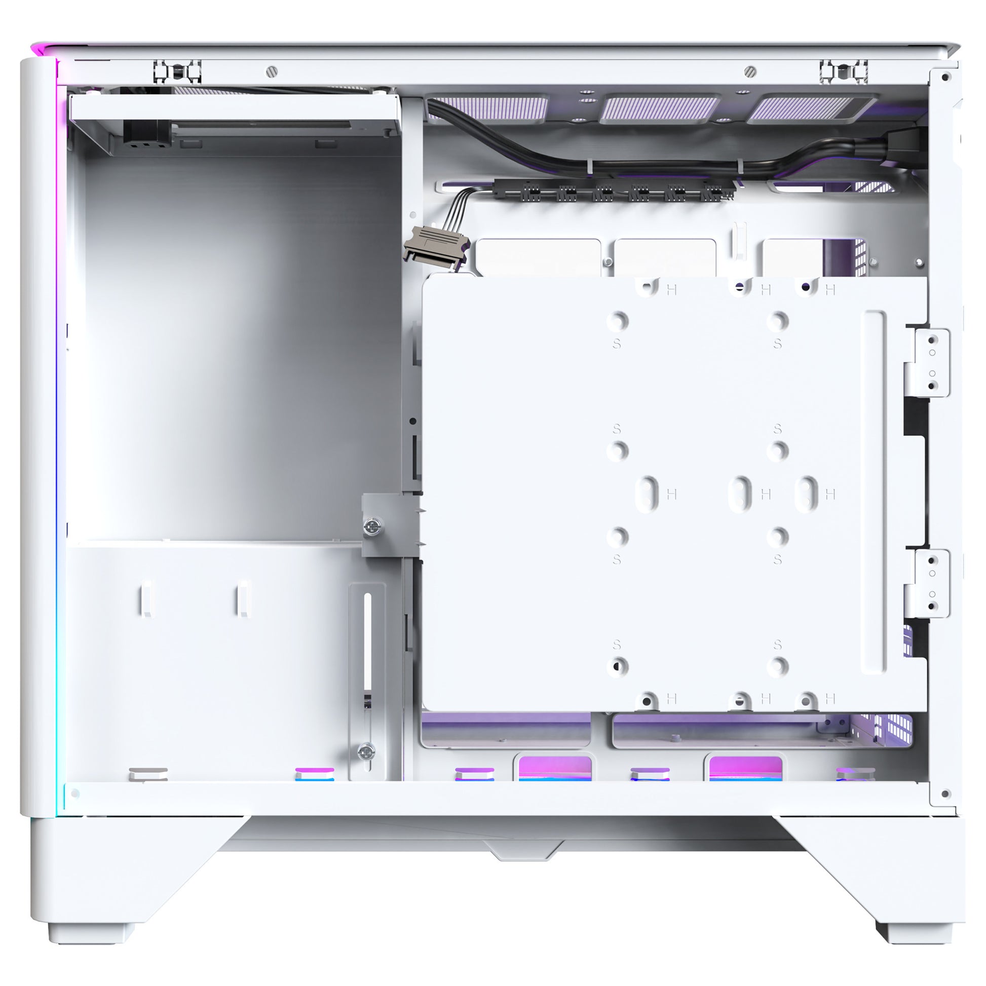 Boîtier tour midi Montech king 15 pro (blanc | 2x USB-A | 1x USB-C | RVB | fenêtre)
