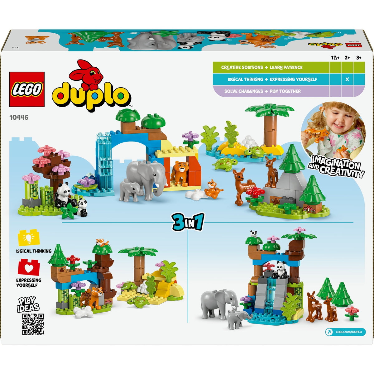 LEGO LEGO DUPLO TOWN 10446 3-en-1 Familles de Wild Dieren