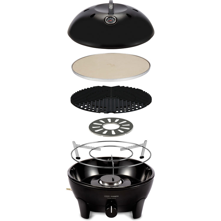 Barbecue à gaz Cadac glamp chef 40 (noir, ø 40cm)