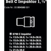 Waa Belt C Impaktor 1 Set Set, 1 2