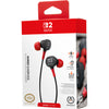 Écouteurs filaires Powera pour intra-auriculaires Nintendo Switch 2 (noir rouge, Nintendo Switch 2, Nintendo Switch, Nintendo Switch - modèle OLED, Nintendo Switch Lite)