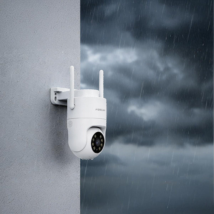 Foscam PD8, caméra de sécurité 4K 8MP double bande WiFi 6 PT (blanc)
