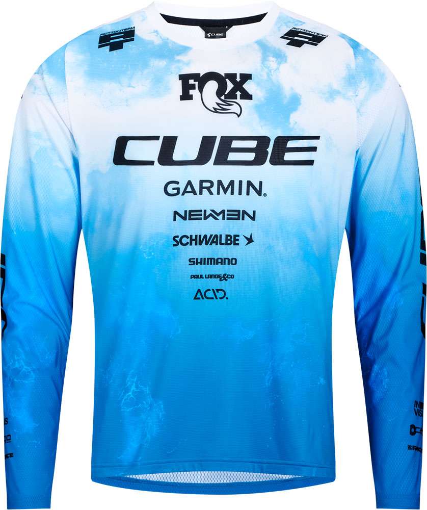 Cube x action team - maillot vtt manches longues
