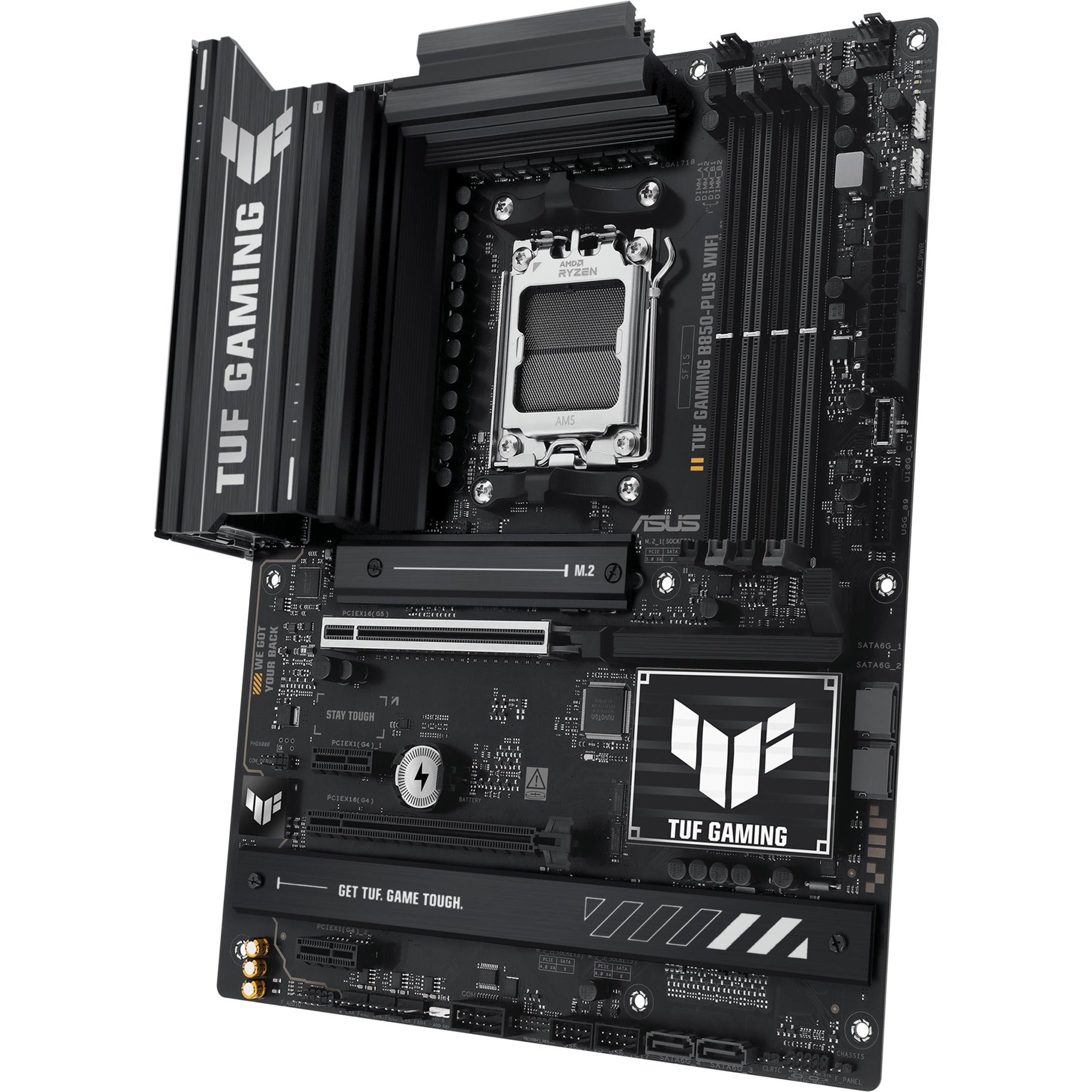 Carte mère Asus Tuf Gaming B850-Plus Wi-Fi Socket AM5 (RAID, 2,5 Go-LAN, Wi-Fi 7, BT, Son, ATX)