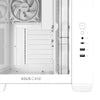 Boîtier tour midi Asus a32 plus (blanc | 2x USB-A | 1x USB-C | RVB | verre trempé)