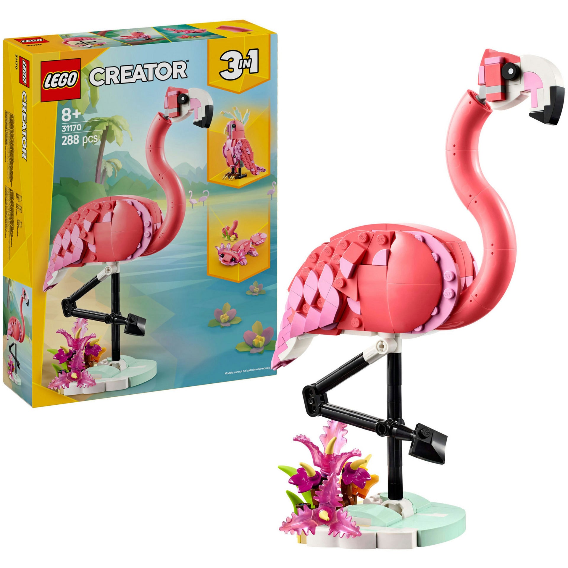 Créateur LEGO 31170 Animaux sauvages Flamingo rose