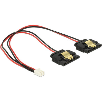 Dellock Femelle à 2 broches> 2 x Sata 15 broches