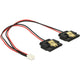 Dellock Femelle à 2 broches> 2 x Sata 15 broches