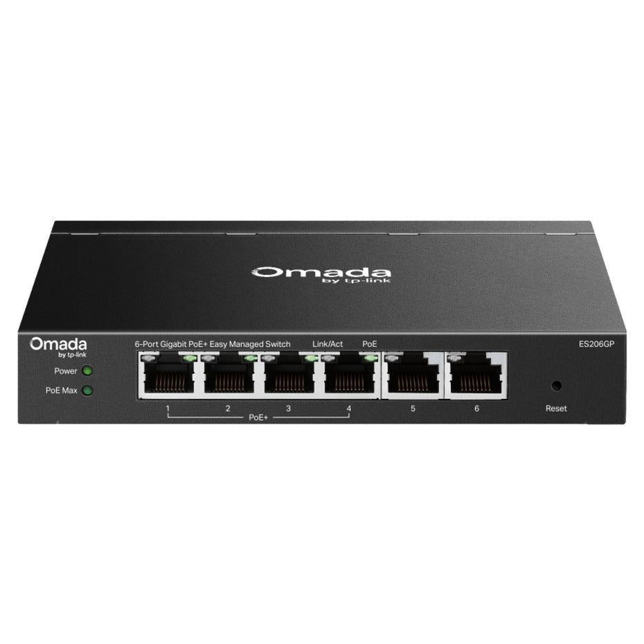 Commutateur tp-link omada es206gp (noir, 4x poe+)
