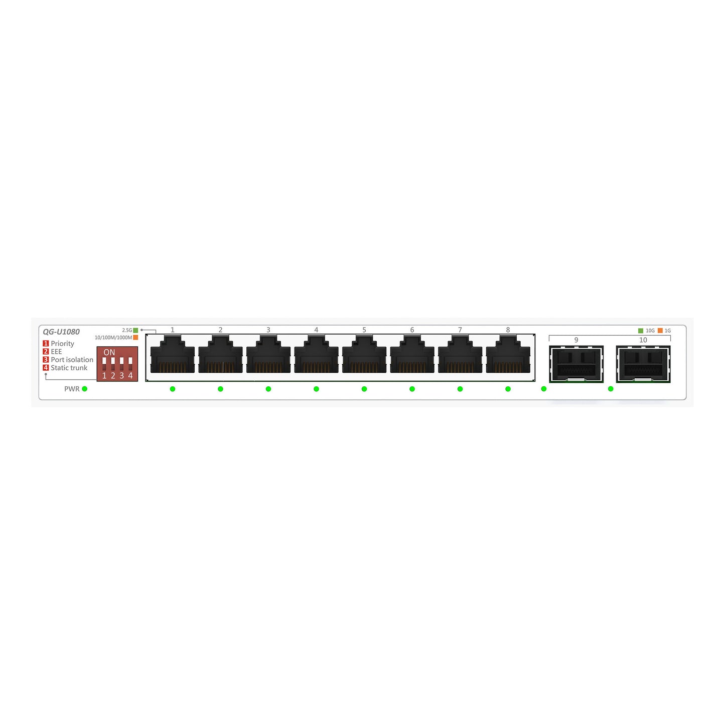 Asus qg-u1080 2.5ge unm 08 commutateur (blanc)