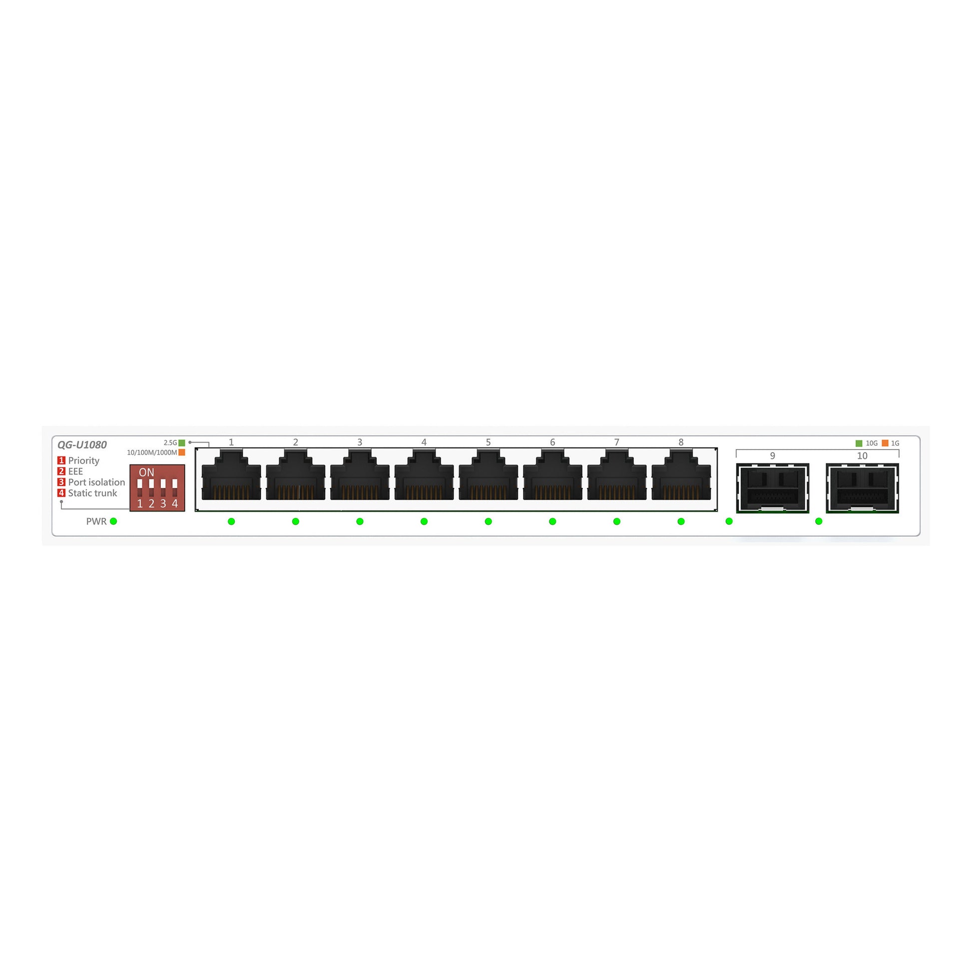 Asus qg-u1080 2.5ge unm 08 commutateur (blanc)