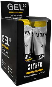 Styrkr gel50 gel énergétique double carburateur, boîte de 12