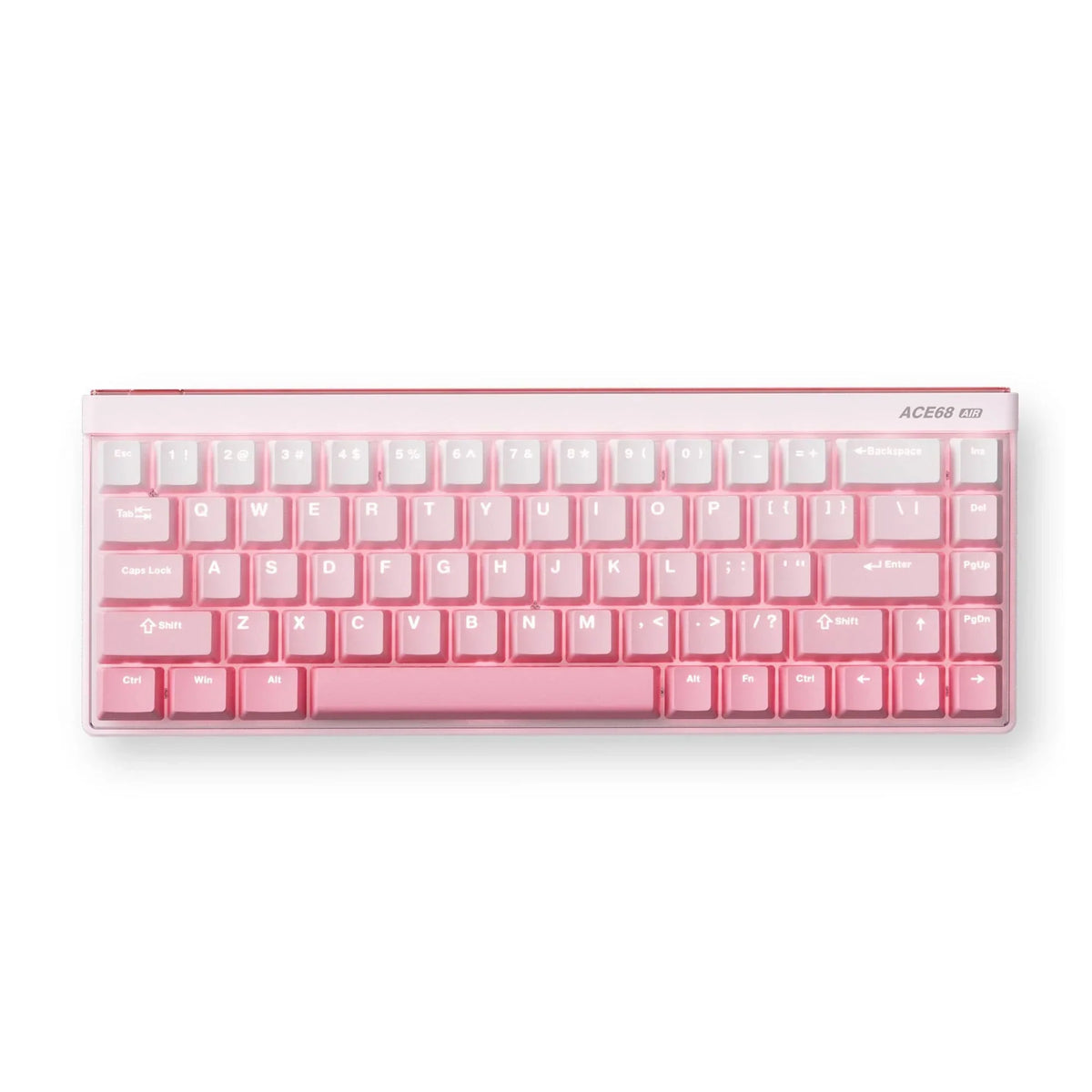 Clavier de jeu à commutateur magnétique à effet Hall Mchose Ace 68 (blanc, disposition américaine (qwerty), dieu magnétique Kailh, 65 %, RVB, échange à chaud, touches PBT, USB-C, capteur à effet Hall)